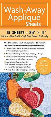 Wash-Away Applique Sheets