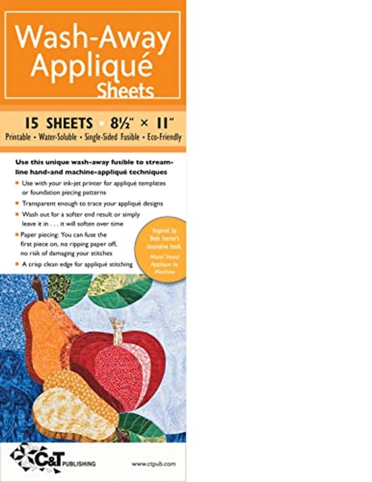 Wash-Away Applique Sheets