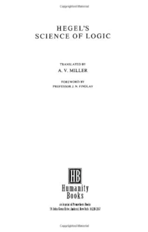 Hegel's Science of Logic