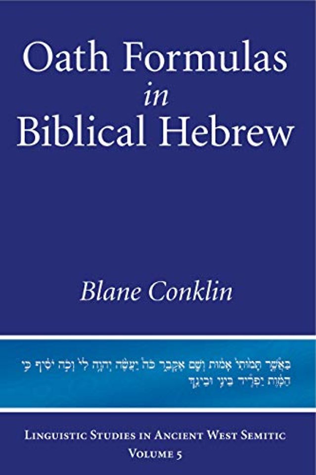 Oath Formulas in Biblical Hebrew