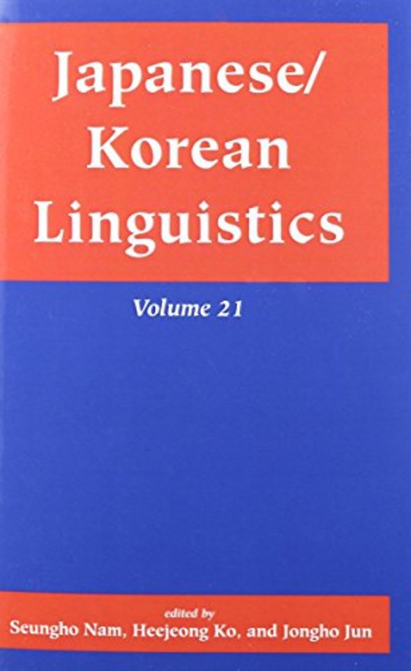 Japanese/Korean Linguistics, Volume 21