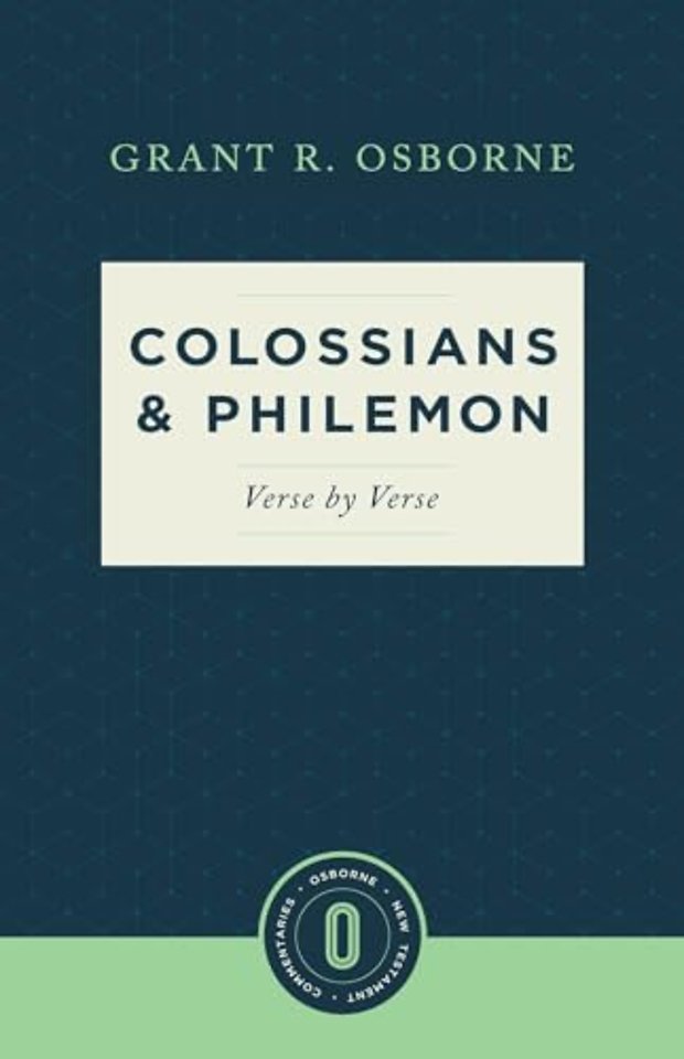 Colossians & Philemon Verse by Verse