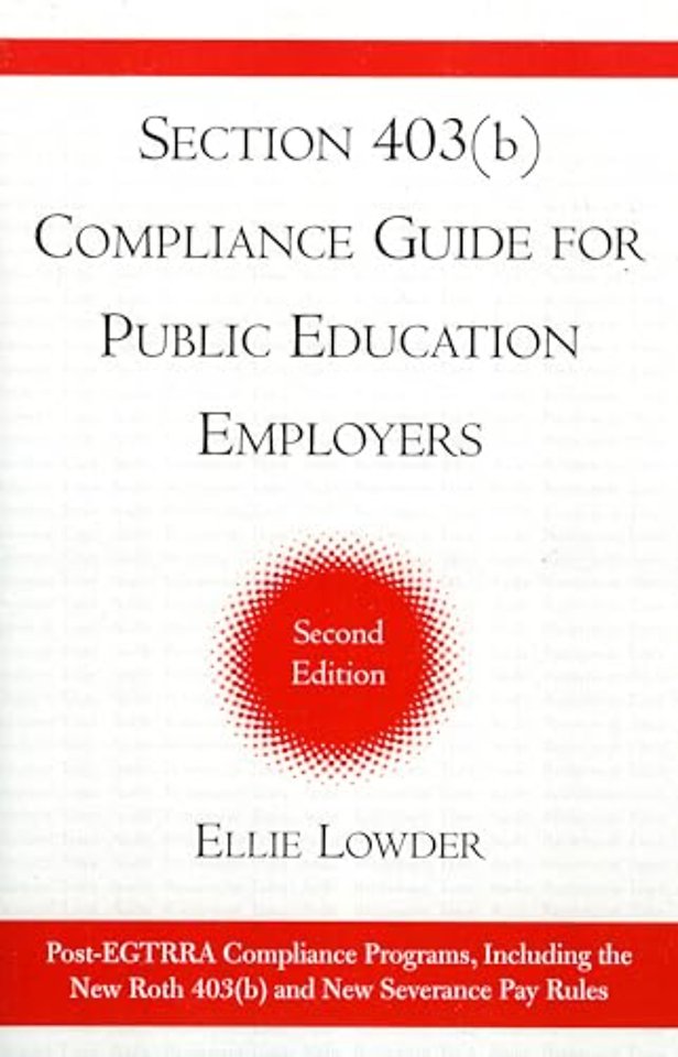 Section 403(b) Compliance Guide for Public Education Employers