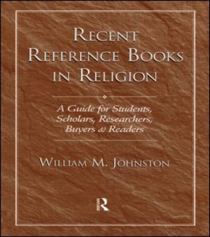 Recent Reference Books in Religion