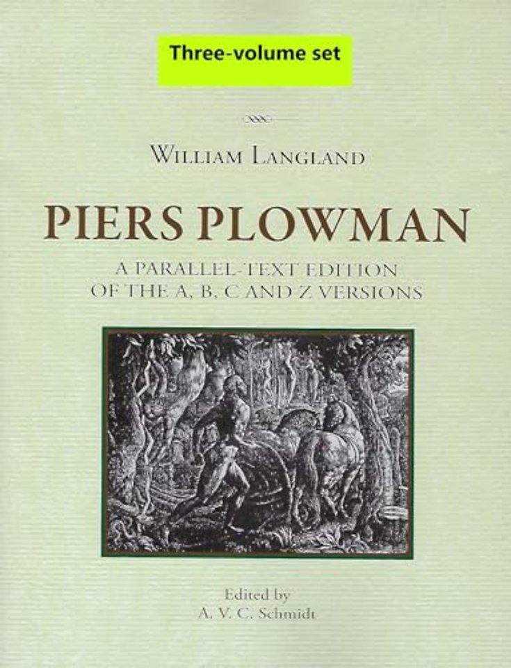 Piers Plowman, Three-book set: Vol I (text), Vol II Part 1 (textual notes) and Vol II Part 2 (commentary and glossary)