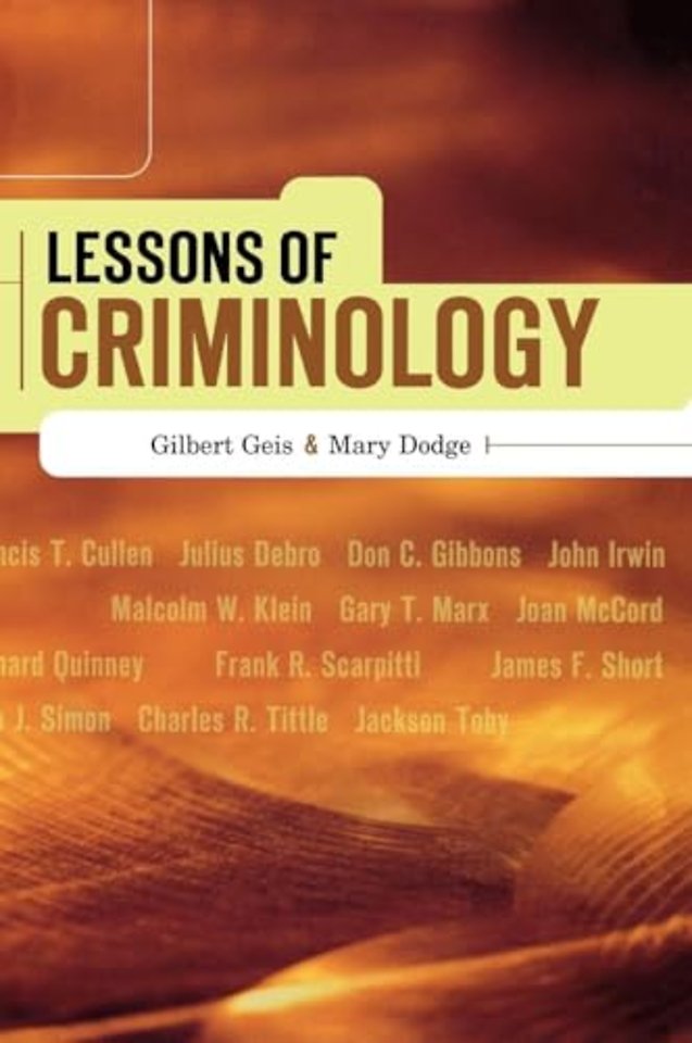 Lessons of Criminology
