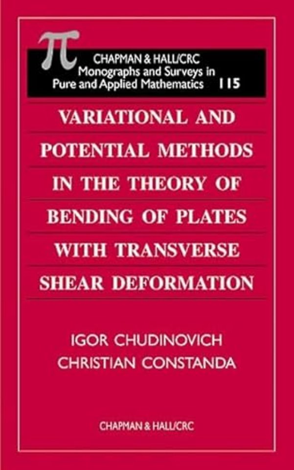 Variational and Potential Methods in the Theory of Bending of Plates with Transverse Shear Deformation