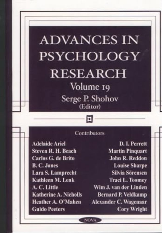 Advances in Psychology Research