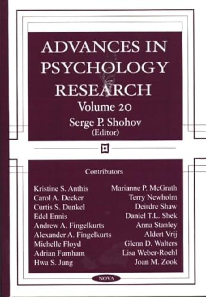 Advances in Psychology Research