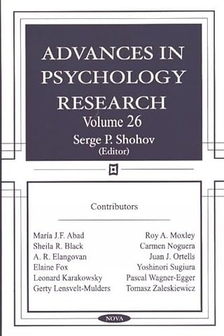 Advances in Psychology Research