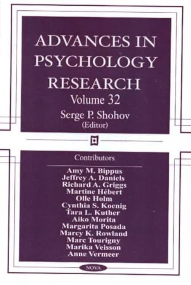 Advances in Psychology Research