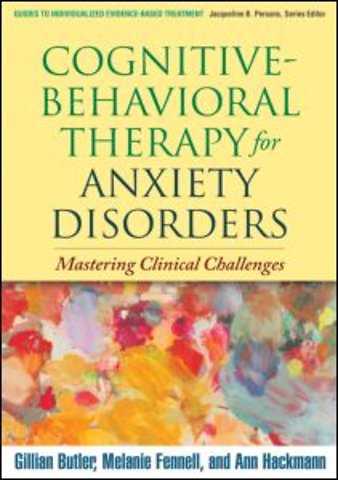 Cognitive-Behavioral Therapy for Anxiety Disorders