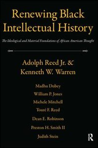 Renewing Black Intellectual History