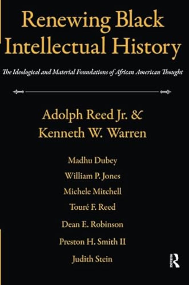 Renewing Black Intellectual History