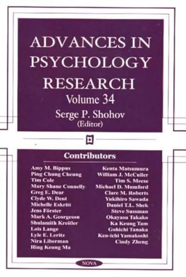 Advances in Psychology Research