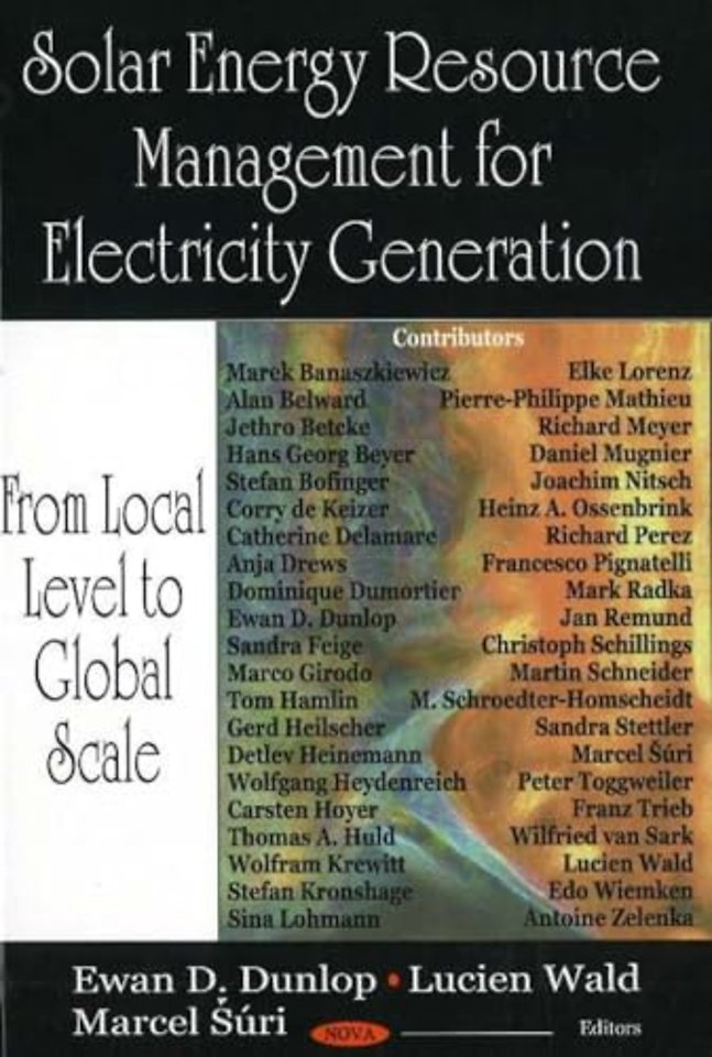 Solar Energy Resource Management for Electricity Generation