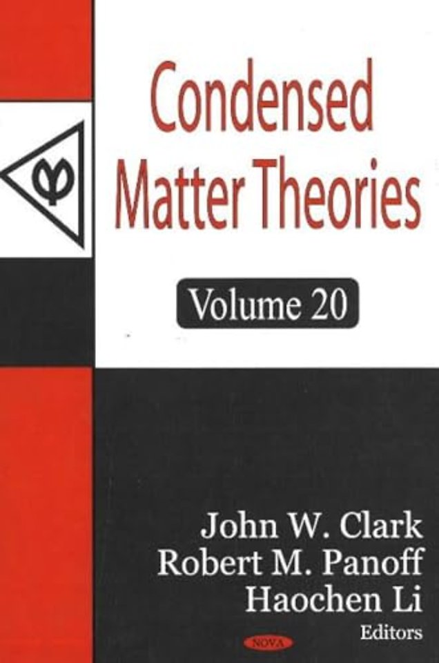 Condensed Matter Theories, Volume 20