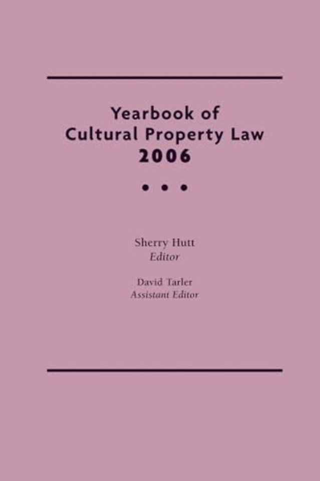 Yearbook of Cultural Property Law 2006