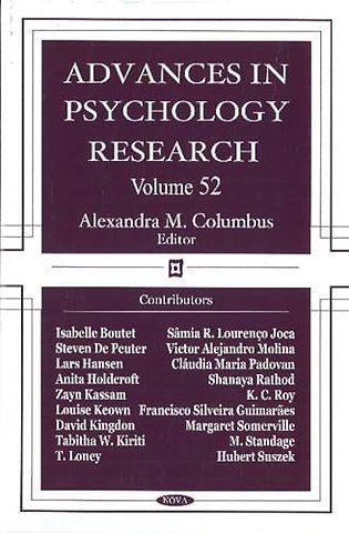 Advances in Psychology Research