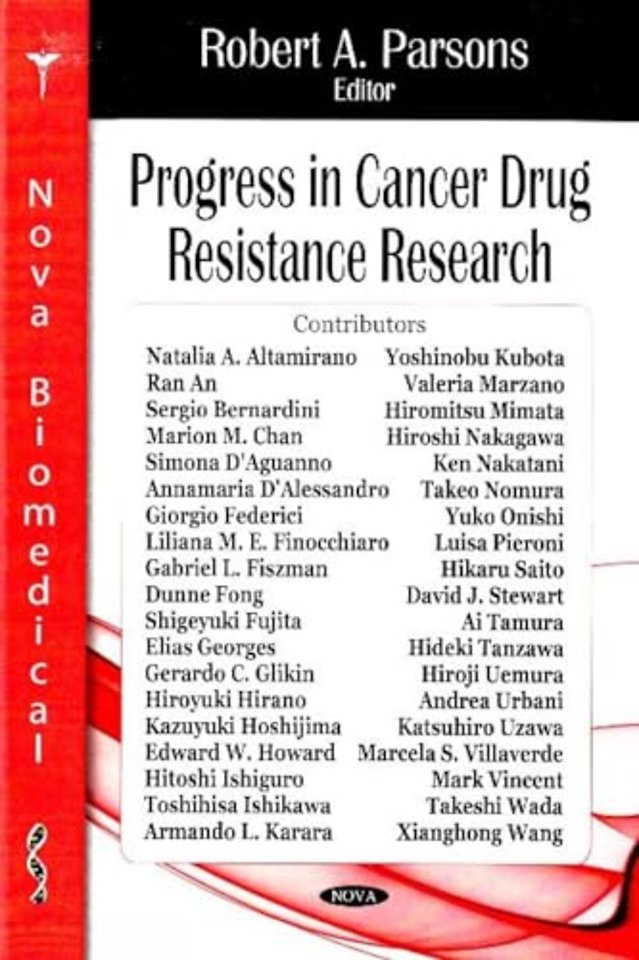 Progress in Cancer Drug Resistance Research