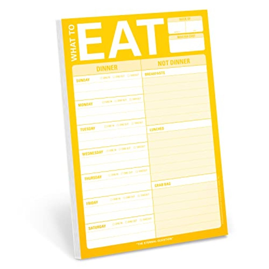 Knock Knock What to Eat Pad (Yellow)