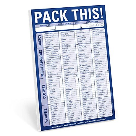 Knock Knock Pack This! Pad
