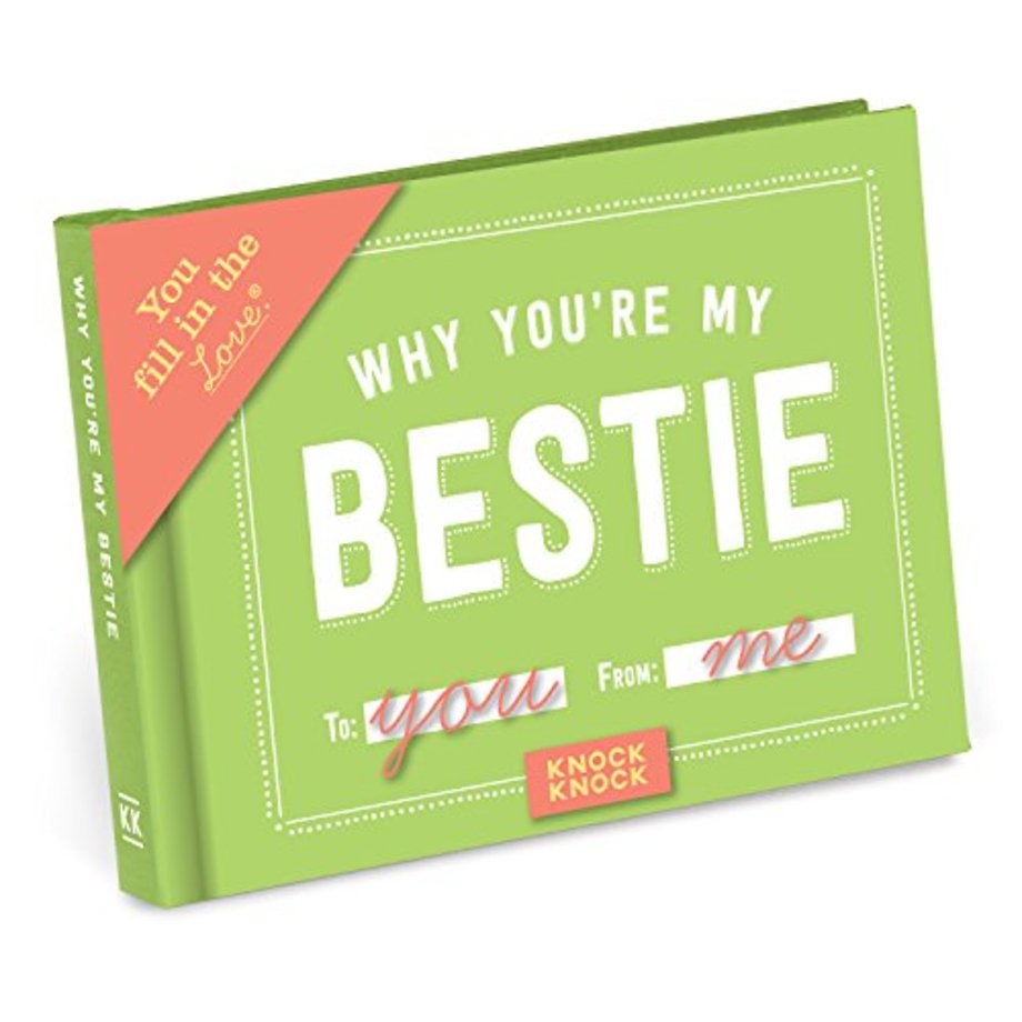 Knock Knock Why You're My Bestie Book Fill in the Love Fill-in-the-Blank Book & Gift Journal
