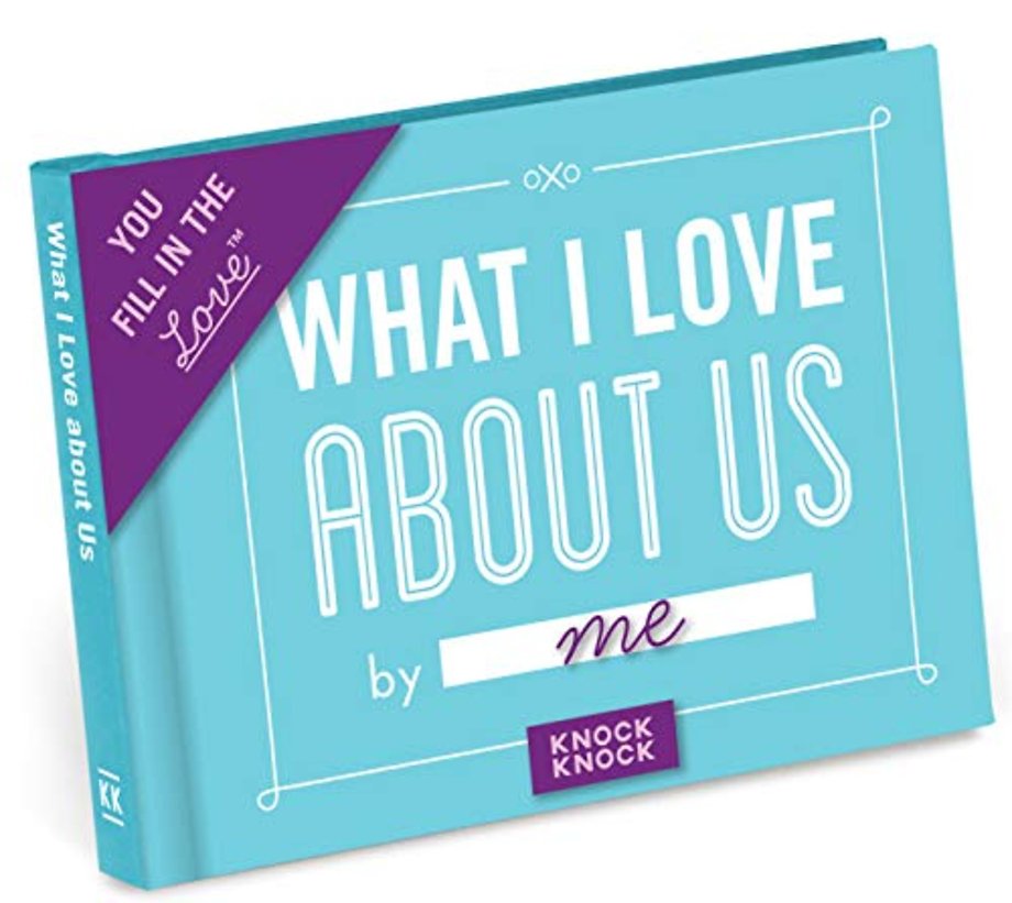 Knock Knock What I Love about Us Book Fill in the Love Fill-in-the-Blank Book & Gift Journal