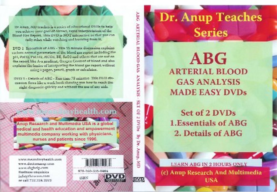 ABG -- Arterial Blood Gas Analysis Made Easy - 2 DVD Set (NTSC Format)