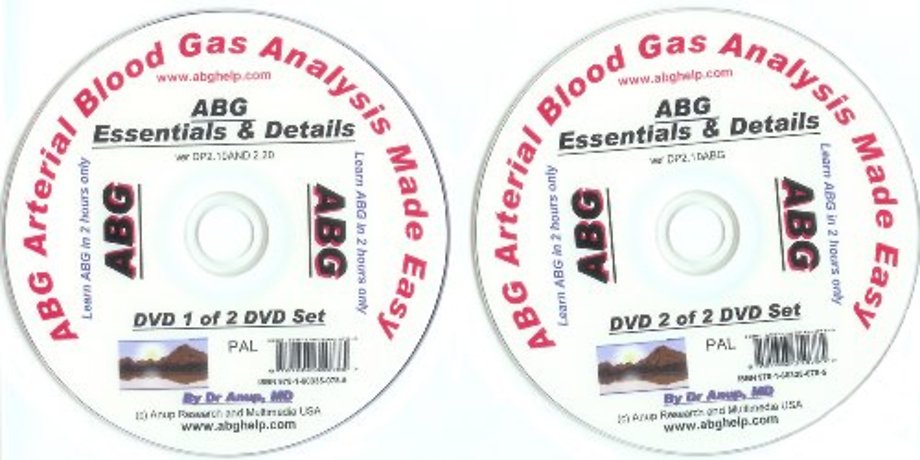 ABG -- Arterial Blood Gas Analysis Made Easy - 2 DVD Set (PAL Format)