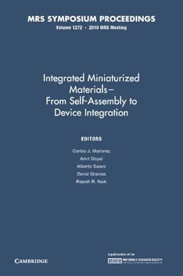 Integrated Miniaturized Materials: Volume 1272