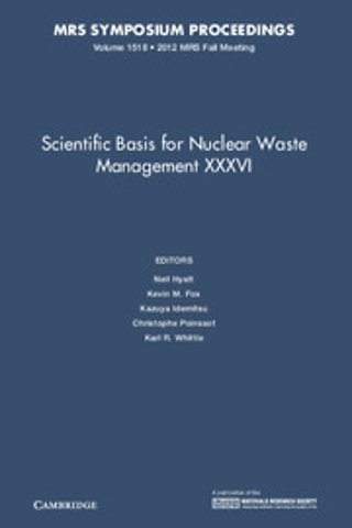 Scientific Basis for Nuclear Waste Management XXXVI: Volume 1518