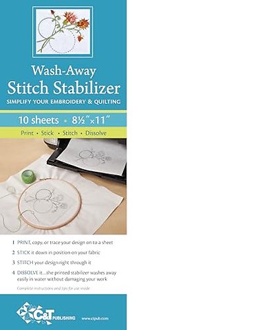 Wash-Away Stitch Stabilizer