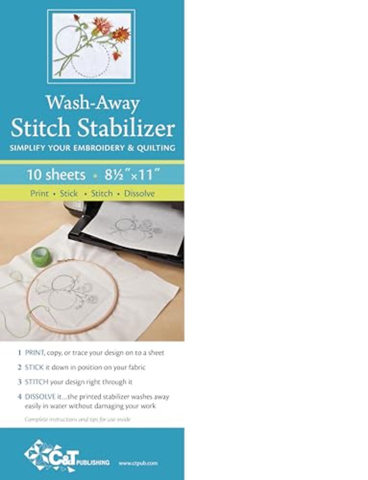Wash-Away Stitch Stabilizer