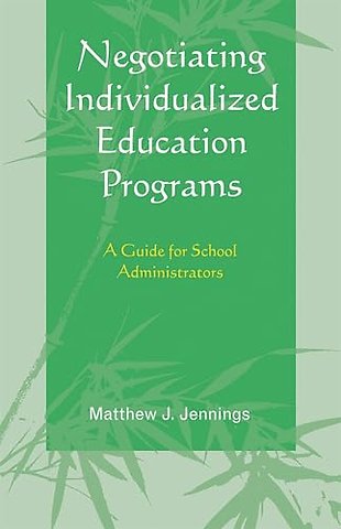 Negotiating Individualized Education Programs