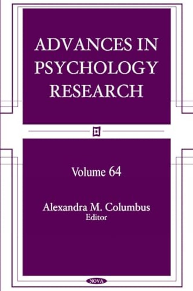 Advances in Psychology Research