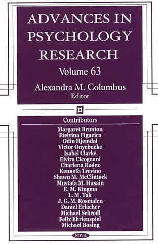Advances in Psychology Research
