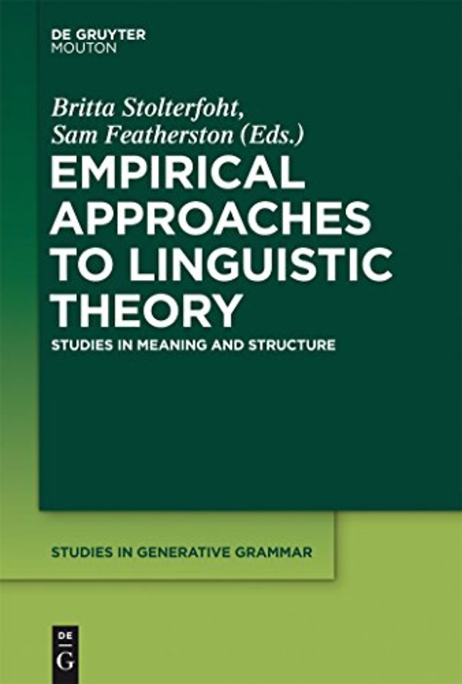 Empirical Approaches to Linguistic Theory – Studies in Meaning and Structure