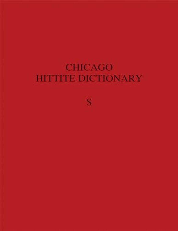 Hittite Dictionary of the Oriental Institute of the University of Chicago, Volume S (-sa to suu-)