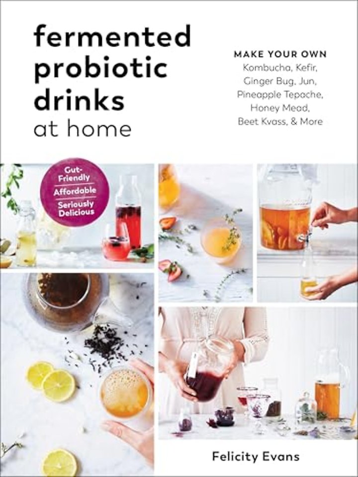 Fermented Probiotic Drinks at Home – Make Your Own Kombucha, Kefir, Ginger Bug, Jun, Pineapple Tepache, Honey Mead, Beet Kvass, and More