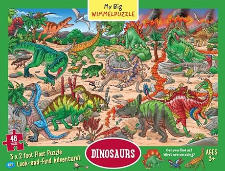My Big Wimmelpuzzle – Dinosaurs – A Look–and–Find Book (Kids Tell the Story)