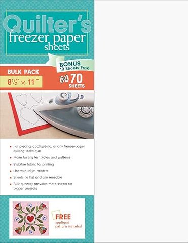 Quilter’s Freezer Paper Sheets, Bulk Pack