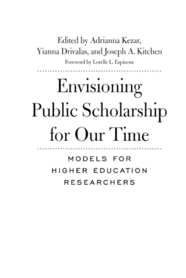 Envisioning Public Scholarship for Our Time