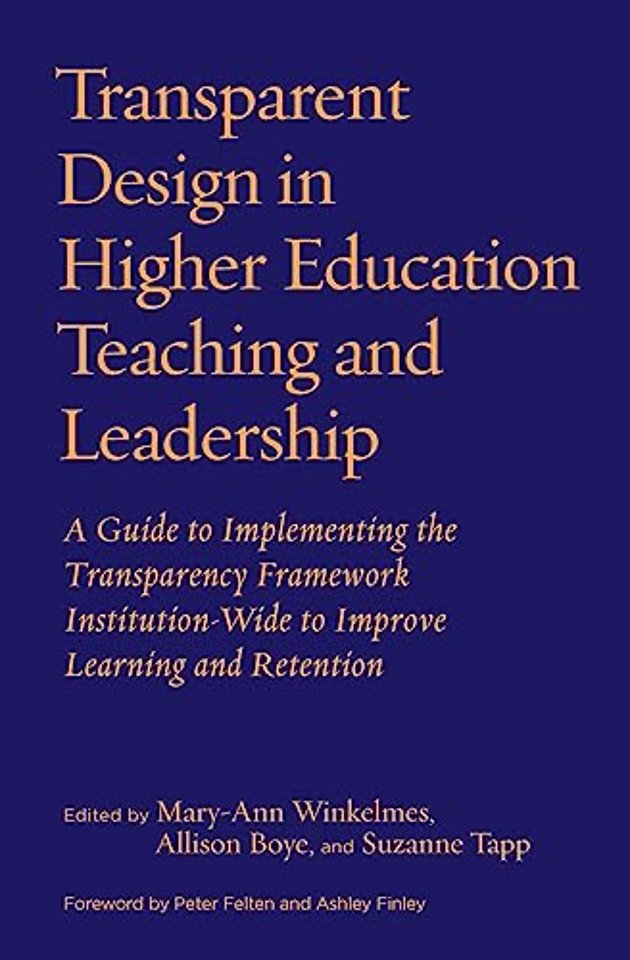 Transparent Design in Higher Education Teaching and Leadership