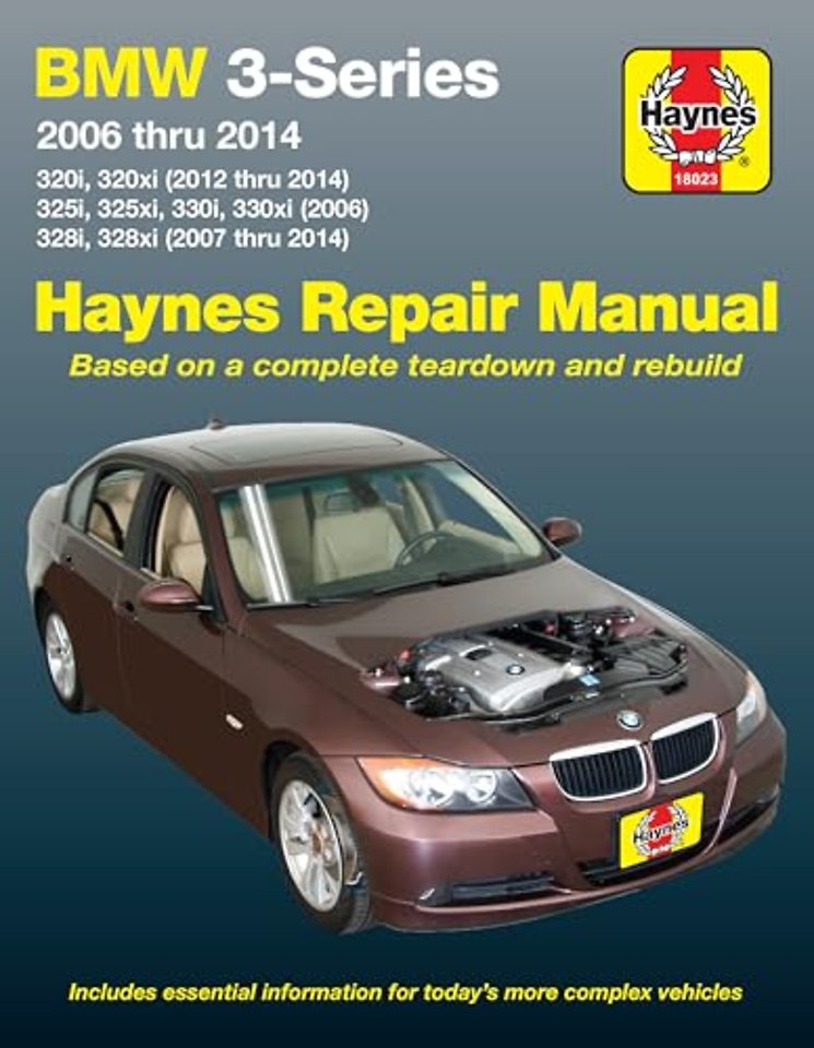 BMW 3-Series 320i & 320xi (2012-2014), 325i, 325xi, 330i & 330xi (2006) & 328i & 328xi (2007-2014) Haynes Repair Manual (USA)