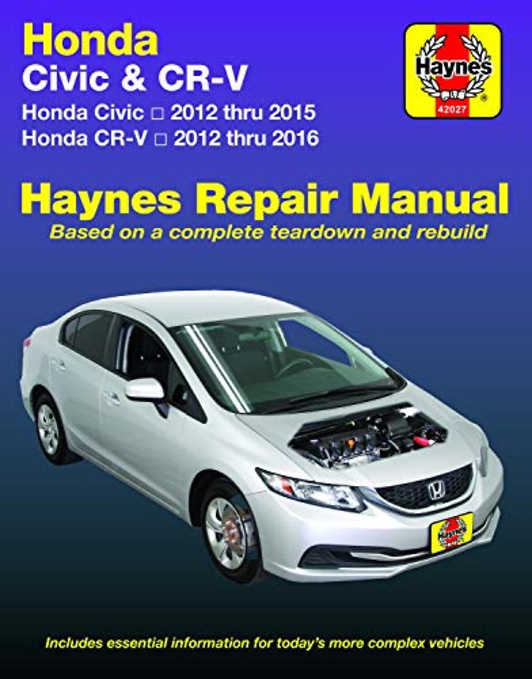 Honda Civic (12–15) & CR–V (12–16) Haynes Manual – 2012–16