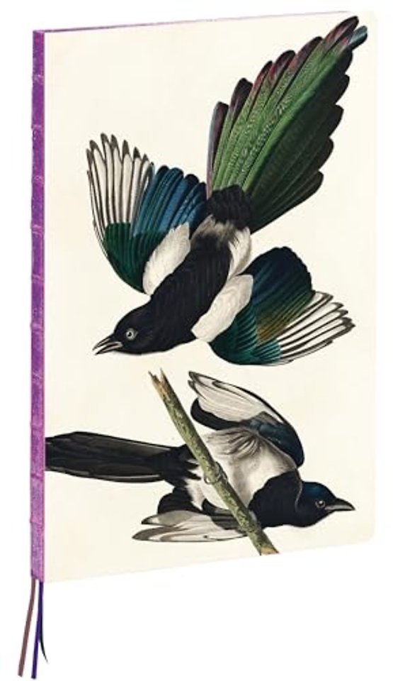 Magpies, James Audubon A4 Notebook