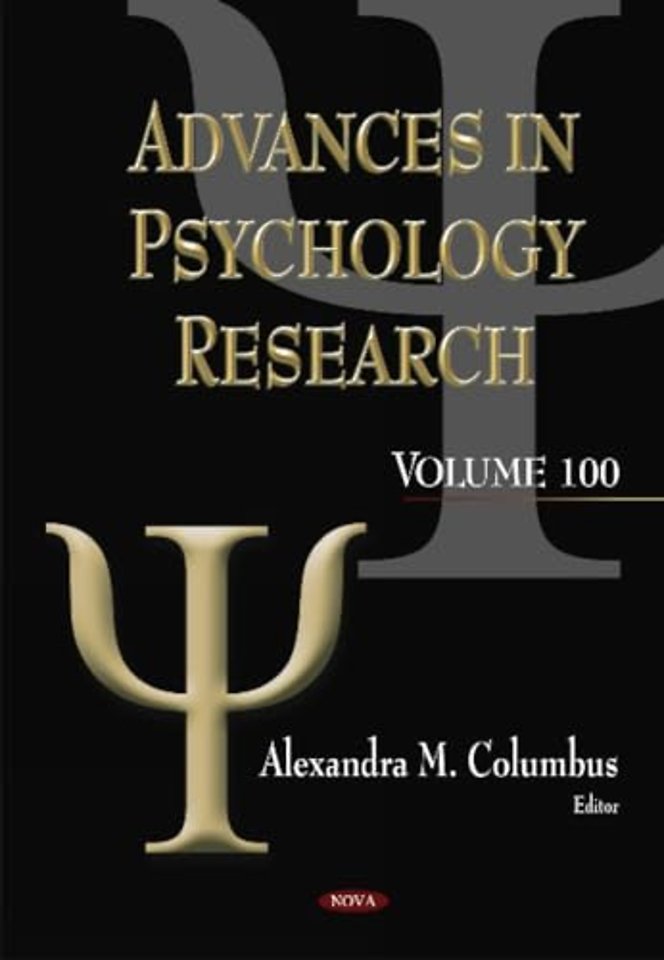 Advances in Psychology Research. Volume 100