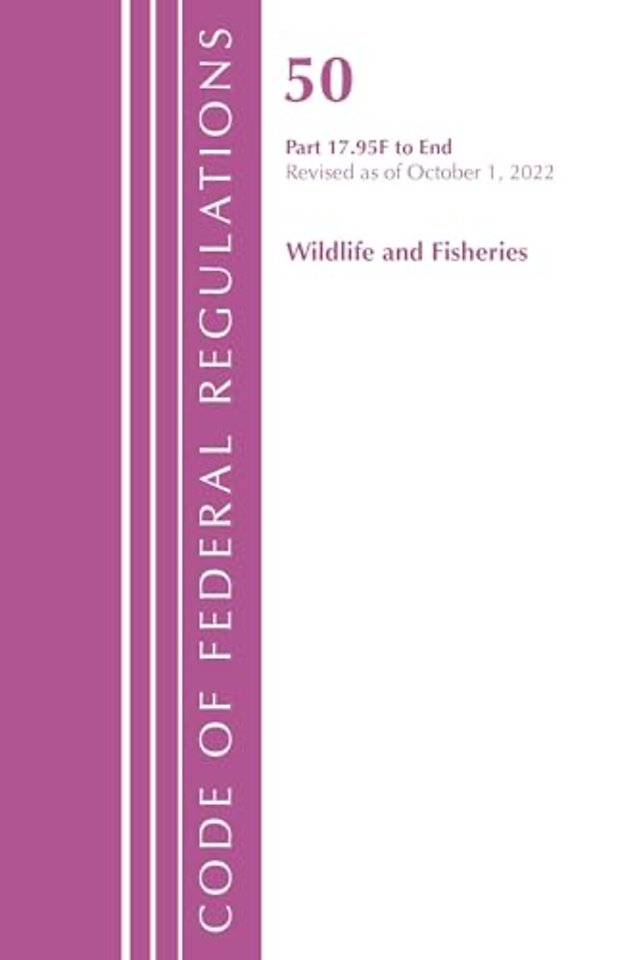 Code of Federal Regulations, Title 50 Wildlife and Fisheries 17.95 (f)-End, Revised as of October 1, 2022