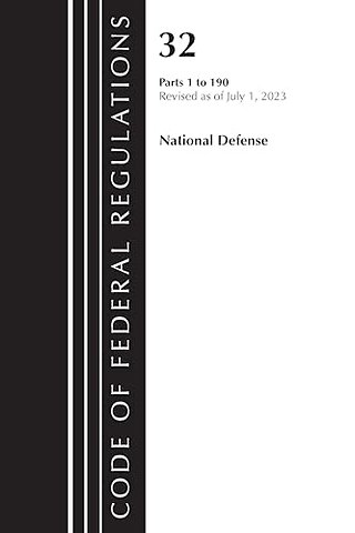 Code of Federal Regulations, Title 32 National Defense 1-190, Revised as of July 1, 2023